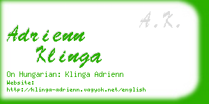 adrienn klinga business card